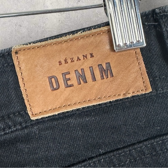 Sezane Jeans Womens Size 28 Wide Leg French Denim Minimalist Stretch Le Crop 38 - Picture 7 of 16